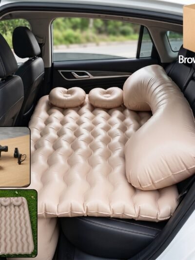 Car Air Mattress � Travel Comfort with Inflatable Pump & Pillows