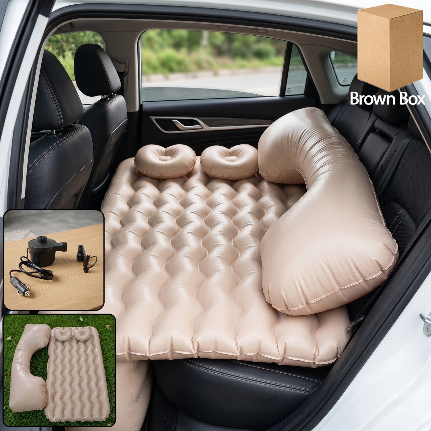 Car Air Mattress � Travel Comfort with Inflatable Pump & Pillows
