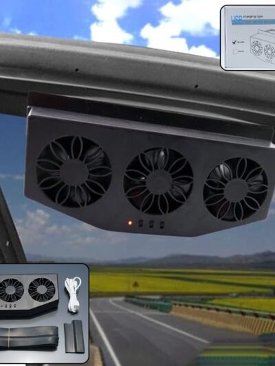 Car Exhaust Ventilation System – Triple Fan Plug & Play Cooling
