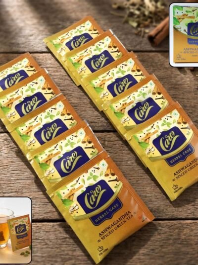 Ashwagandha Spiced Green Tea – Herbal Wellness Infusion Sachets
