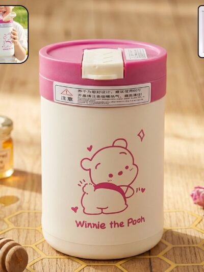 Kids Cartoon Glass Tumbler � Leakproof, Reusable & Portable 400ML