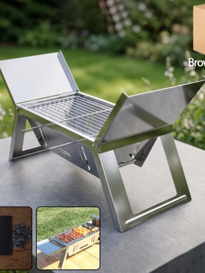 Portable Stainless Steel Grill � Compact Outdoor BBQ Solution