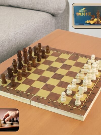 Folding Wooden Chess Board Set – Travel-Friendly | Boardoria