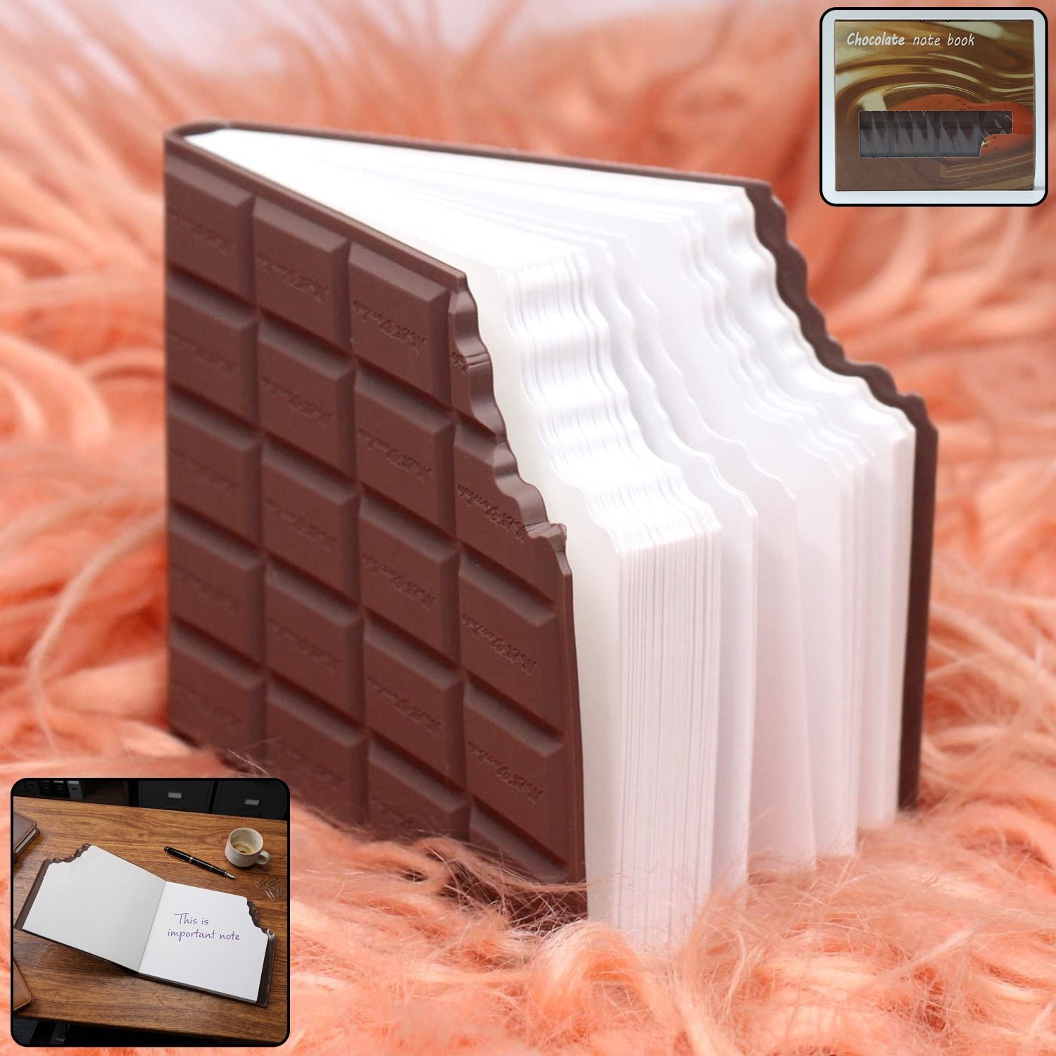 Chocolate-Shaped Notebook � Cute Creative Gift for Kids & Adults