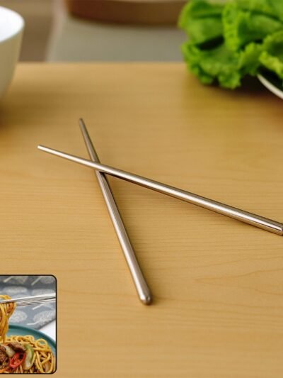 Stainless Steel Chopsticks – Premium Reusable Dining Set (2 Pc)