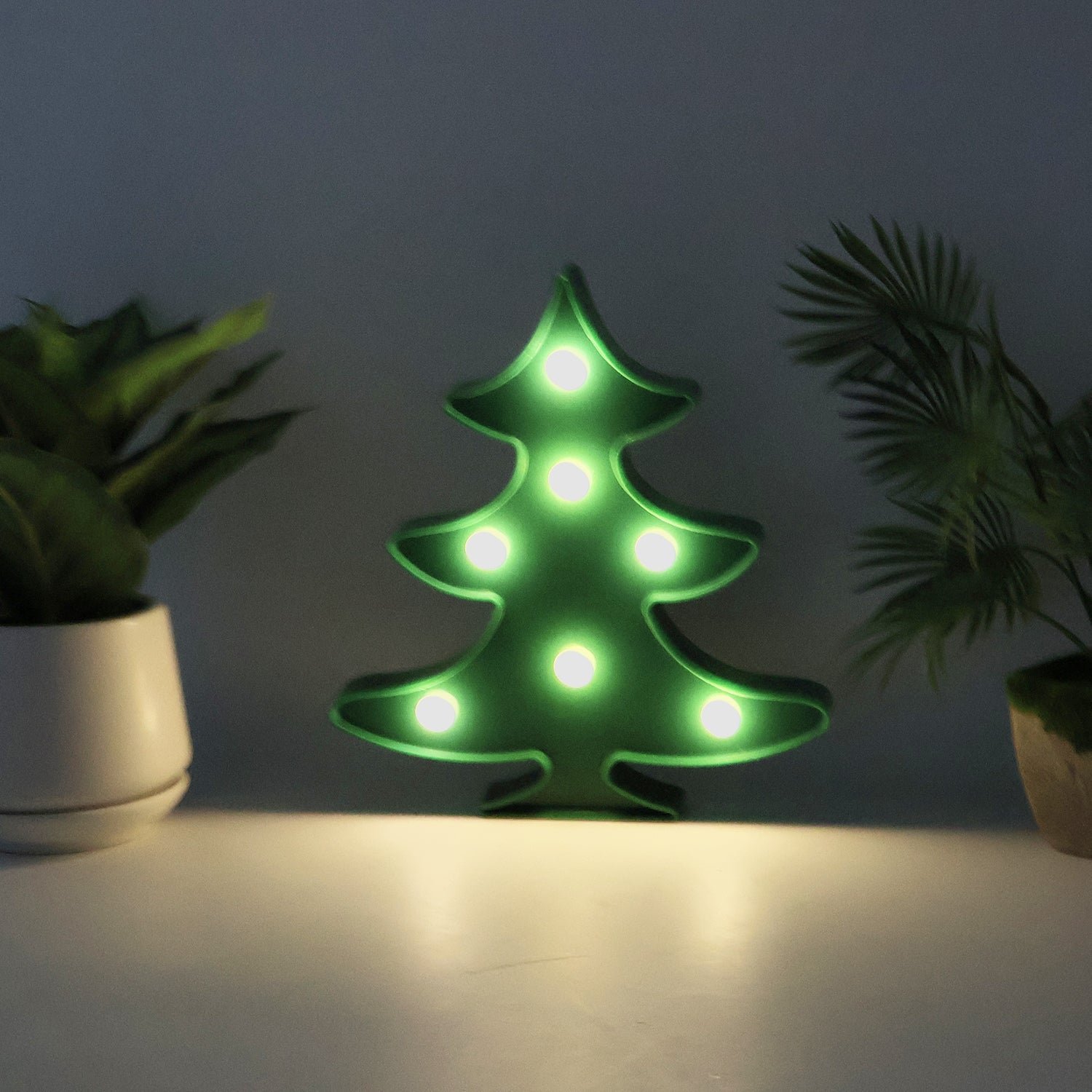 Christmas Tree LED Decorative Night Light – Battery Operated Cozy Glow