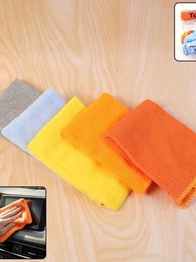 Microfiber Cleaning Cloth Set – Soft & Lint-Free 5pcs 30x30cm