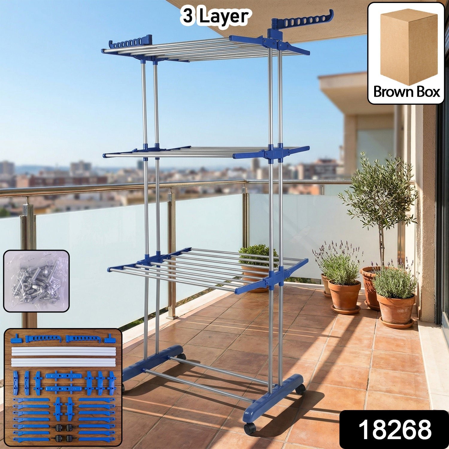 Clothes Drying Rack � Foldable, Portable & Space-Saving Design