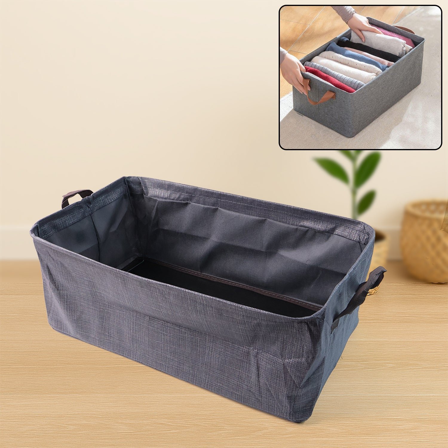 Foldable Cloth Storage Organizer Bag – Lightweight & Portable 46x27 cm
