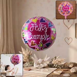 Feliz Cumple Foil Balloon � Bright Colorful Birthday Decor