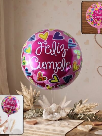 Feliz Cumple Foil Balloon � Bright Colorful Birthday Decor