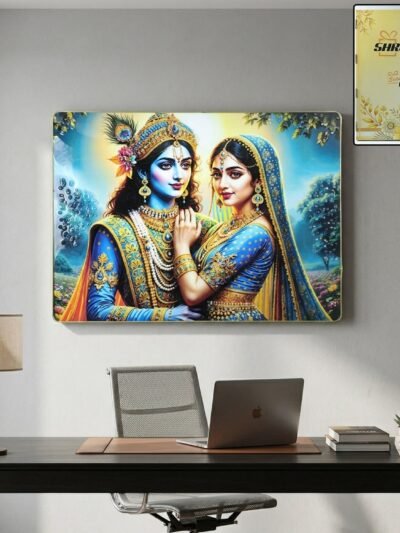 Radha Krishna Wall Frame – Elegant Divine Home Decor