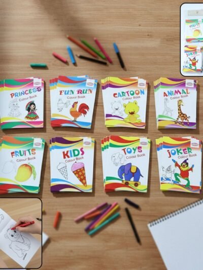 Kids Educational Colouring Book Set – 40-Piece Multi-Theme Fun