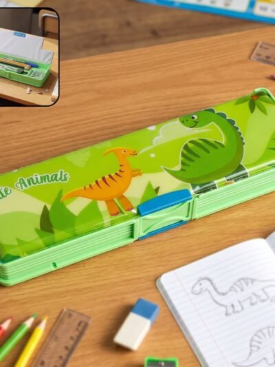 Kids Pencil Compass � Fun Animal Design with Secure Lid