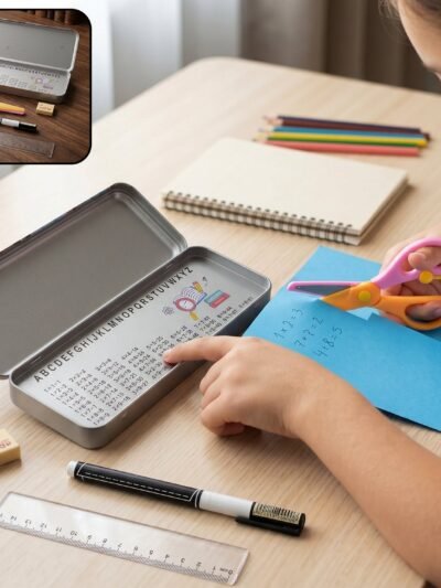 Kids Metal Pencil Box Set � Complete Stationery Organisation