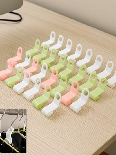 Hanger Connector Hooks – 30 Pcs Multi-Color Space Saver