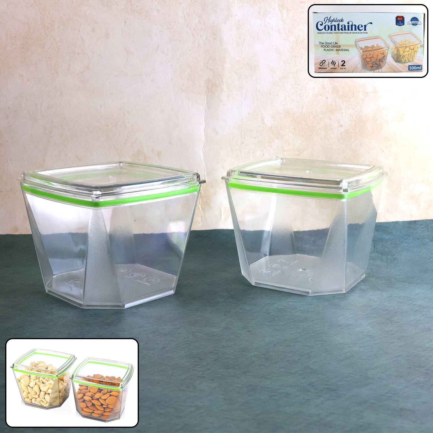 500ml Leak-Proof Food Storage Container Set – Durable & Airtight