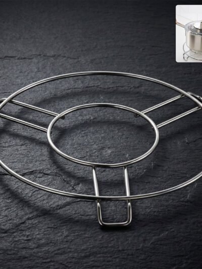 Stainless Steel Hot Pot Stand – Durable Heatproof Cookware Rack