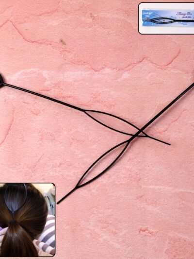 Heart-Shaped Hairpin Set – Stylish Black Clips for All Hair Types