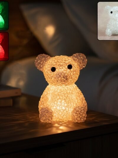 Bear LED Night Lamp – Color-Changing Decorative Glow