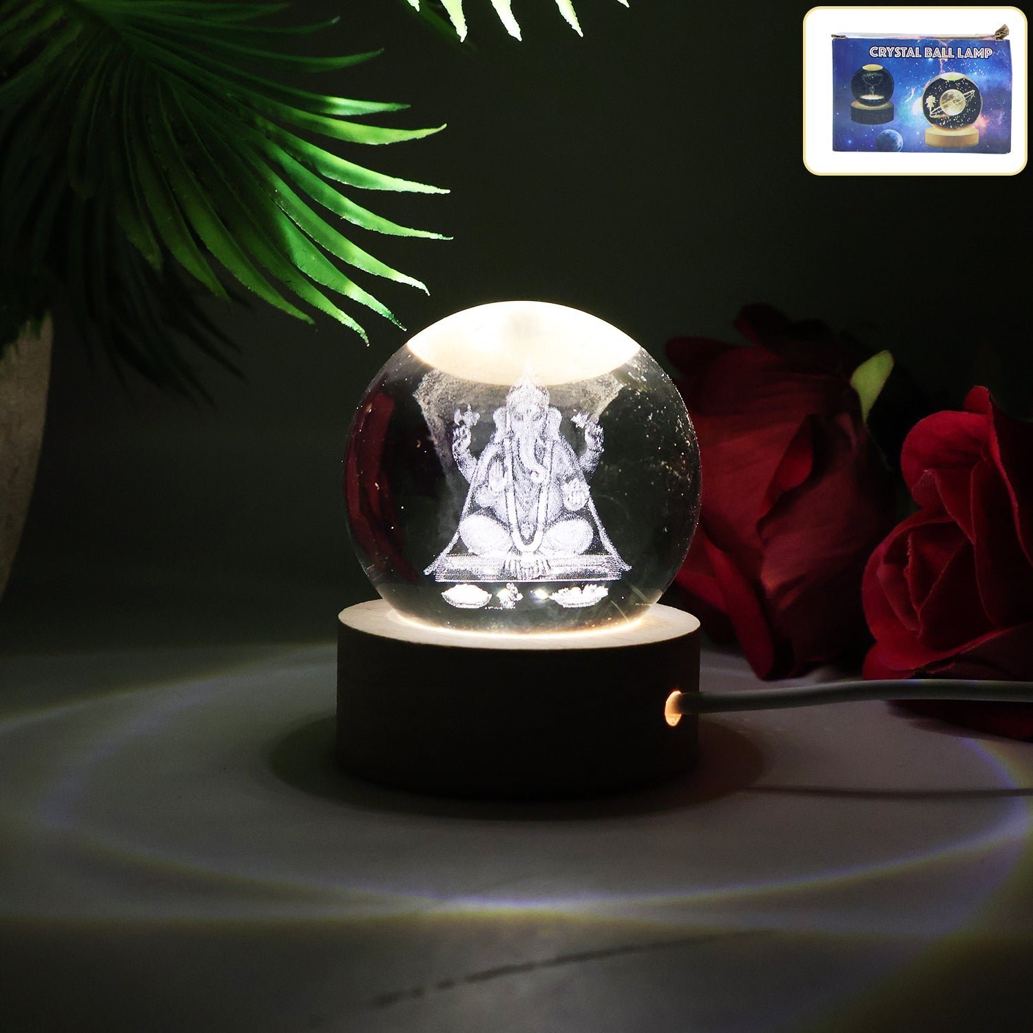 3D Crystal Ball Lamp – Enchanting Night Light & Decor |