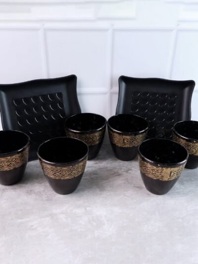 Ceramic Bowl and Cup Set – 8 Pc Dining Collection | Indo Glow
