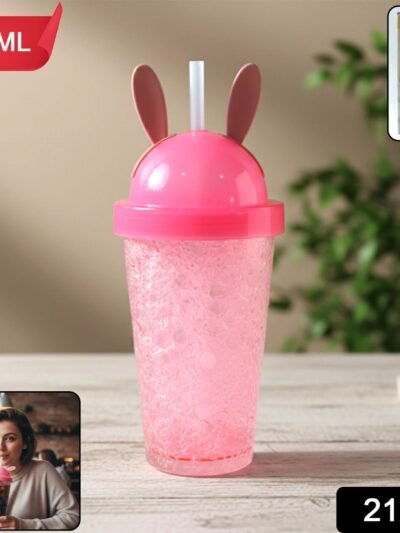 Bunny Ear Sipper Bottle – Cute 500 ML Spill-Resistant Water Bottle