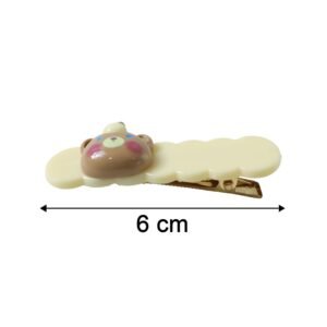 Cute Teddy Hair Clips – Adorable 2-Piece Hairpin Set