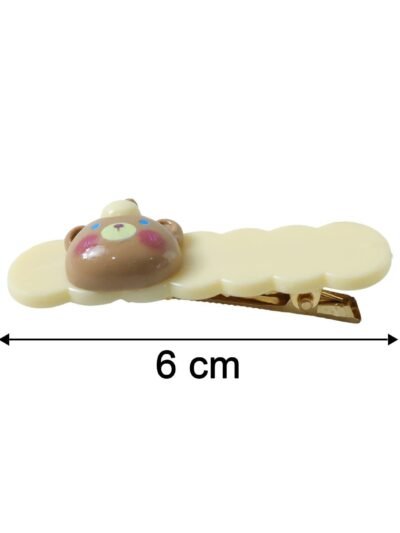 Cute Teddy Hair Clips – Adorable 2-Piece Hairpin Set