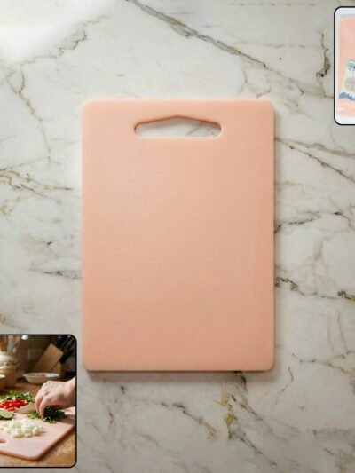 Plastic Chopping Board with Handle Grip – Compact 30x20cm