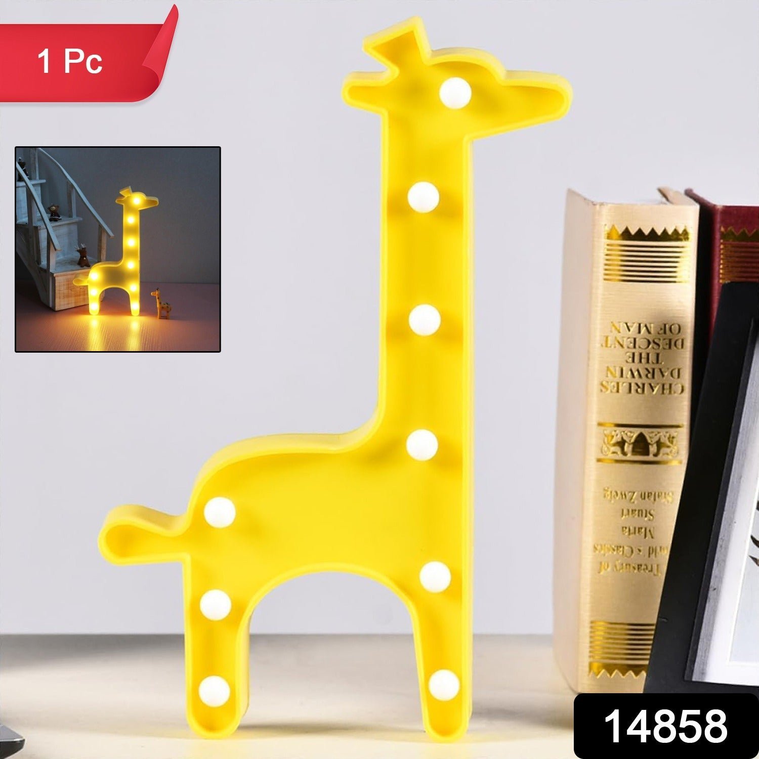 Giraffe LED Decorative Night Light – Battery Operated Kids Lamp