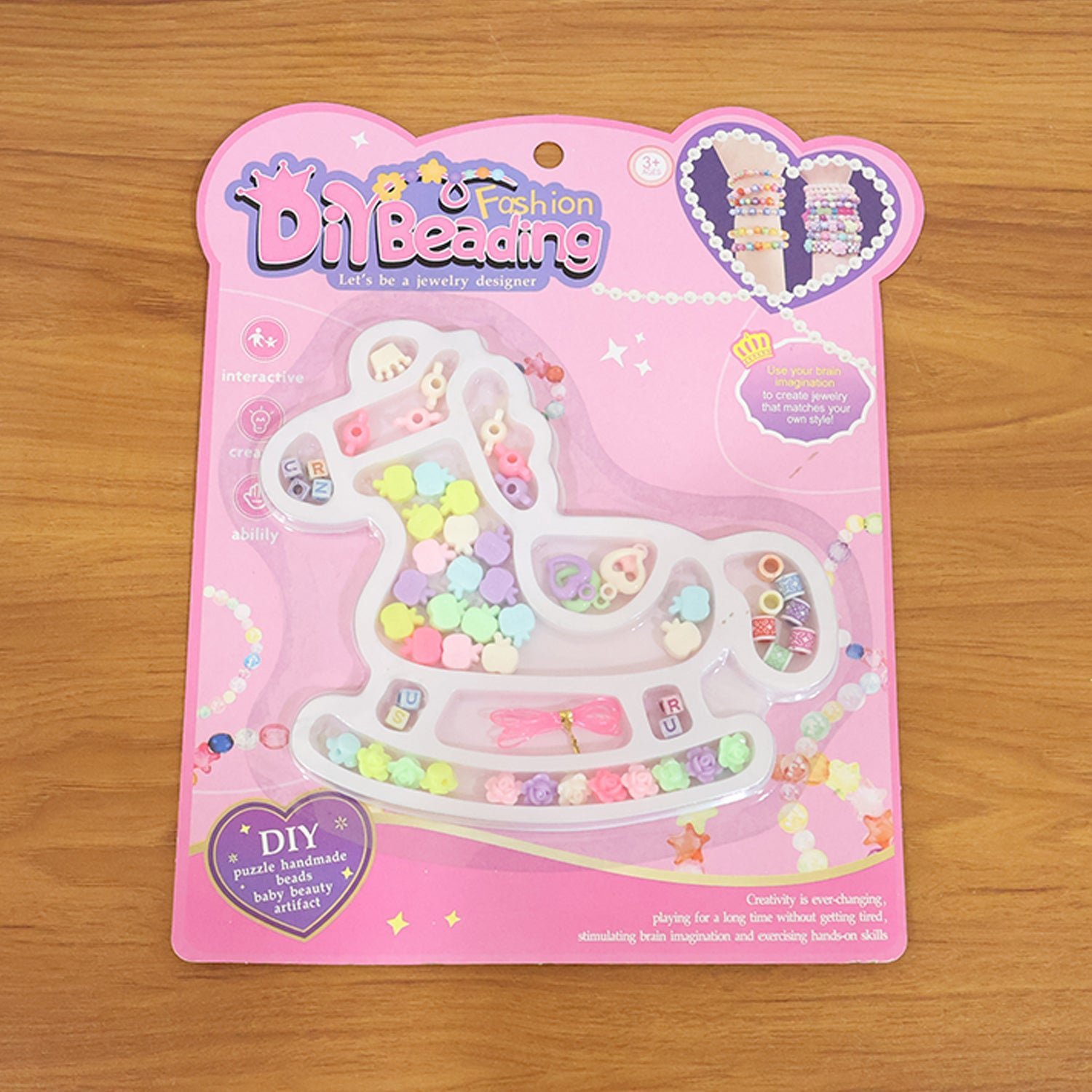 DIY Kids Beads Jewellery Making Kit – Creative Craft Set