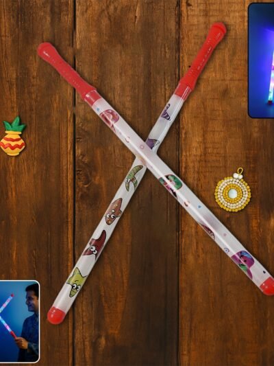 LED Dandiya Sticks – 2 Piece Set with Multi-Color Lights