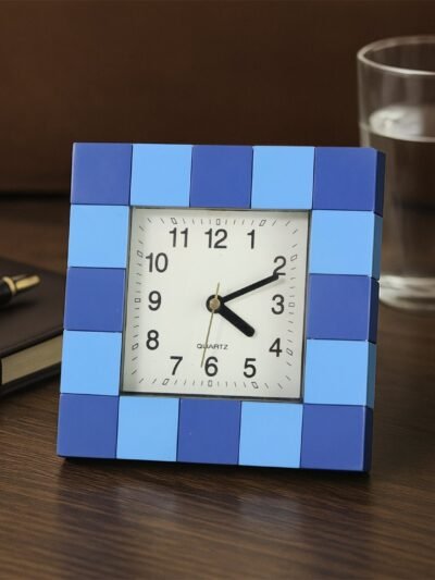 Table Clock – Modern Square Quartz for Desk, Office & Home Decor