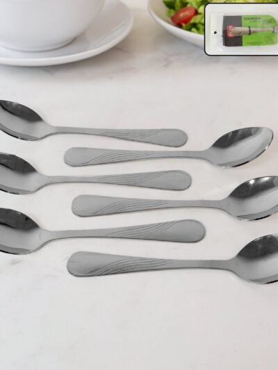 Stainless Steel Dining Spoon Set – Durable 6-Piece Collection