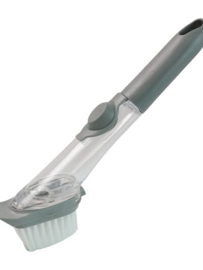 Soap-Dispensing Dish Brush – 2-in-1 Refillable Kitchen Scrubber