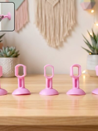 Silicone Door Stopper � Strong Suction Base for Wall Protection