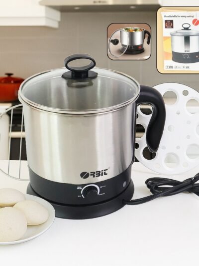 Electric Idli Cooker – 650W Stainless Steel Steamer for Healthy Meals