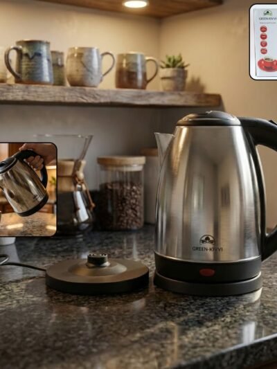 Electric Stainless Steel Kettle – Fast Boil with Auto Shut-Off
