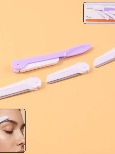 Eyebrow Razor with 3 Replaceable Blades – Precision Facial Grooming