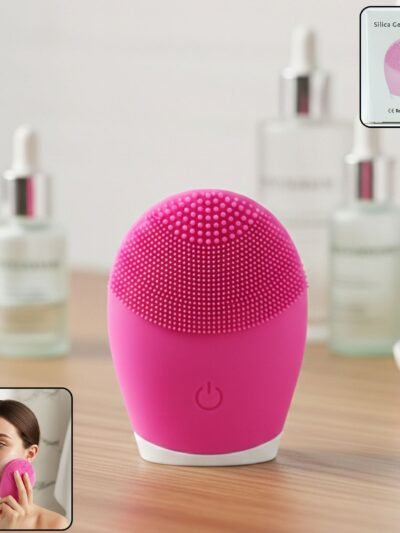 Silicone Electric Facial Cleansing Brush – Deep Pore Clean & Massage