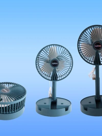 Telescopic Foldable Mini USB Desk Fan – Adjustable & Quiet Cooling