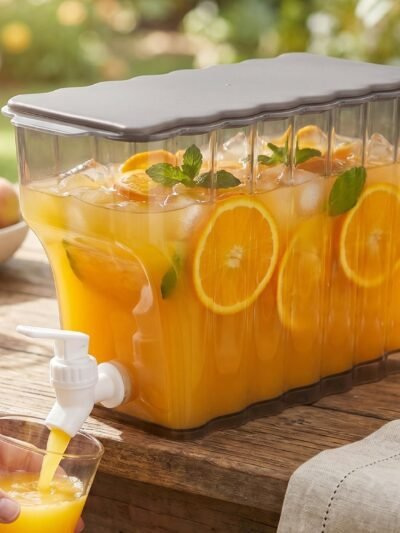 Water Jug with Tap Dispenser � 3.6 Litre Compact Plastic Design