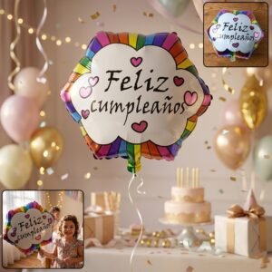 Feliz Cumpleanos Foil Balloon � Vibrant Birthday Decoration
