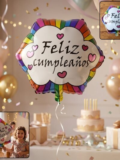 Feliz Cumpleanos Foil Balloon � Vibrant Birthday Decoration