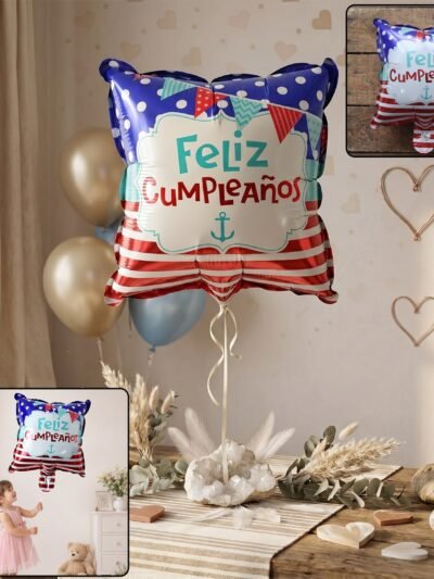 Feliz Cumpleanos Foil Birthday Balloon � Bright Party Decor