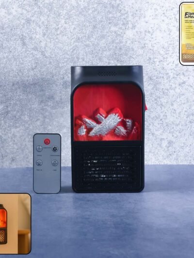 Electric Fireplace Heater � Realistic LED Flame |