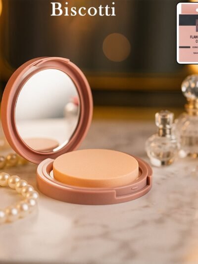 Biscotti Compact Powder – Flawless Matte Finish for Medium to Dusky