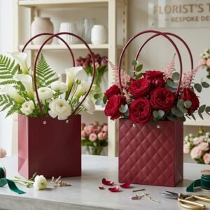 Foldable Flower Packaging Bag � Reusable and Water-Resistant