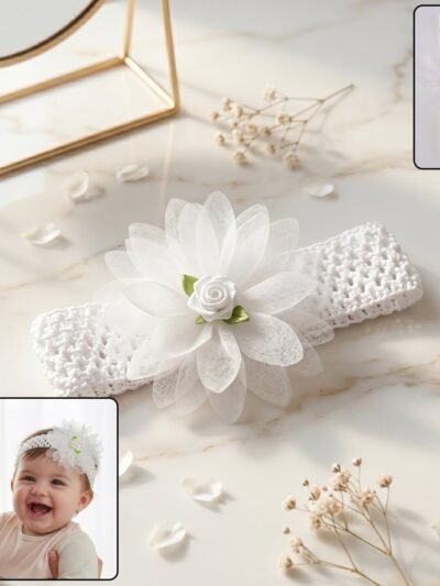 Cute Soft Elastic Floral Baby Headband � Comfortable & Stylish